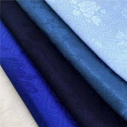 Peony Jacquard Fabric Dark Pattern By The Metre for Cheongsam Clothing Hanfu Sewing Plain Smooth Glossy Cloth Soft Skin-friendly 240328