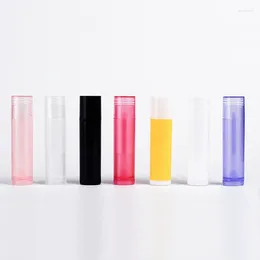 Storage Bottles 100pcs 5g Lip Container Plastic Lipstick Tube Empty 5ml Black White Pink Refillable Cosmetic