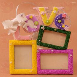 Frames Sweet Wooden Hollow Love Po Picture Frame Home Decor Art DIY Decorations Can Put 3 Pictures In The