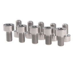 Wanyifa 10Pcs Titanium DIN 912 Hex Socket Cap Head M5 x 10mm Bolt for Bike Bottle Cages6457794