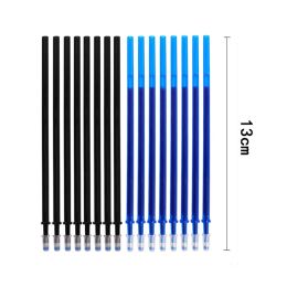 School Writing Supplies Stationery Pens Office Kawaii Erasable Gel Pen Set Blue/Black Ink Ballpoint Refills Rods Washable Handle