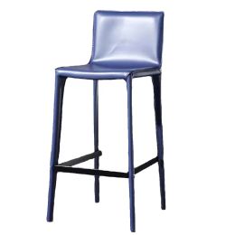 Modern Minimalist Bar Chair Barstool Counter Square Leg Round Bar Stool Vanity Waterproof Sillas Para Comedor Home Furniture