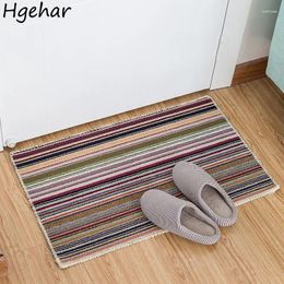 Carpets Household Striped Floor Mat Entrance Hallway Non-slip Bathroom Mats Water Absorbent Feet Pads Simple Dirty Resistant Small Rugs