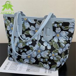 Shoulder Bags Colour Matching Printing Women Bag Fashion Trend Multifunction Hand High Capacity Casual Quality Canvas