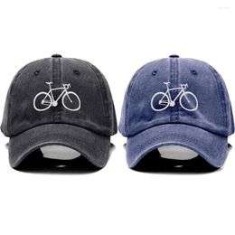 Ball Caps Soft Washed Cotton Dad Hat Bicycle Embroidery Men Baseball Cap Women Fashion Sport Visors Snapback Drop