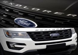 Fit For Ford Explorer 20112018 Sport SILVER BLACK Hood Emblem Letters Gloss Finish9390712