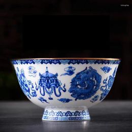 Bowls 4.5/5/6 Inch Jingdezhen Blue And White Porcelain Ramen Bowl Kitchen Utensils Soup Rice Chinese Bone China