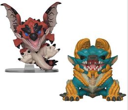 Figures Monster Hunter Thunderbolt Double-footed Dragon Dragon Fire Hand Office Aberdeen Model Decoration Doll Game Week6830569