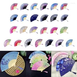 Decorative Figurines Vintage Handheld Fan Chinese Silk Perfect For Wedding And Party