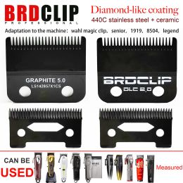 BRDCLIP Professional 440C Steel Diamond Like Coating Ceramic Hair Clipper Blade Rechargeable Clipper Replacement Head