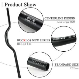 BUCKLOS 25.4mm 31.8mm Bicycle Riser Handlebar 620/660/720/780mm Bike Swallow Handlebar Ultralight M Type MTB BMX Handle Bar