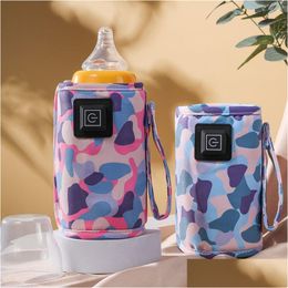 Diaper Bags Usb Milk Water Warmer Travel Stroller Insated Bag Baby Nursing Bottle Heater Supplies For Outdoor Botella De Agua Para Nio Dh6Kb