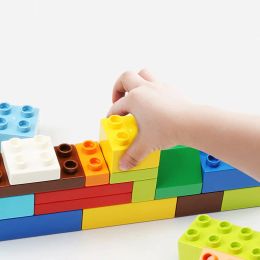 Big Size Bricks Toys 50-300PCS Children Colourful Brick Bulk Bricks Base Plates Compatible With Brand Block Kids Educational Toys