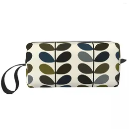 Cosmetic Bags Scandinavian Orla Kiely Multi Stem Bag Women Big Capacity Makeup Case Beauty Storage Toiletry Dopp Kit Box