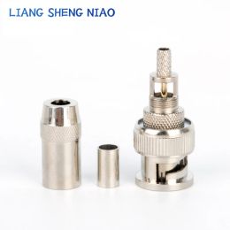 75 Ohm 1.6/5.6(BNC) Male Straight Crimp Attachment RF Coaxial 75-2-2 BNC plug Connector for Cable RG174,RG188A,RG316,LMR100