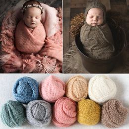 Cameras 150*165 Cm Newborn Photography Wraps Props Stretch Soft Check Cloth for Baby Girl Boys Backdrops Studio Photo Shoot Accessories