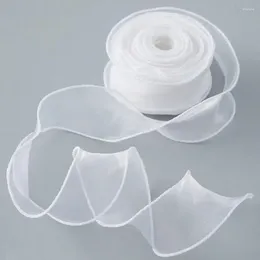 Party Decoration 40CM 1000CM Organza Ribbon Roll Satin Ribbons 10Yards/Roll For Gift Wrapping Wedding Birthday Decor