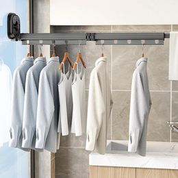 Hangers Aluminum Alloy Folding Clothes Drying Rack Wall Mounted Home Balcony Outdoor Window