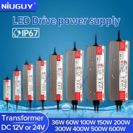 Waterproof Lighting Transformers AC 220V To DC 12V 24V LED Driver Power Adapter 36W 100W 150W 200W 400W 500W 600W Power Supply