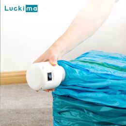 Bags 220V 55W Powerful Vacuum Pump for Home Organiser Travelling Clothes Storage Bag Electric Sealer Machine Space Saver Fast Shipping