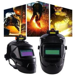 Welding Helmet Welder Mask With Rechargeable Headlight Automatic Dimming Electric Welding Mask For Arc Weld Grind Cut Process