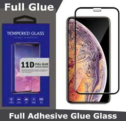 Full Adhesive Glue 3D Tempered Glass Screen Protector for iPhone 12 11 pro max X Xr 7 Plus 8 samsung A12 A02S A32 A52 5G8955845