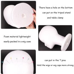 Nunify 1Pcs Foam Mannequin Head Cheap For Home Polystyrene Mannequin Head For Display Wig Caps And Headphones Wig Accessories