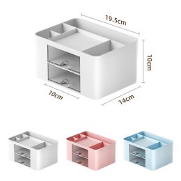 Ins Desk Drawer Pen Holder Storage Box Organizer Cosmetic Plastic Desktop Stationery Pencil Organize Office Shelve