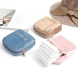 Storage Bags 1Pc Useful Menstrual Pads Bag Space-Saving Nursing Pad Zipper Closure Organiser Feminine Product Pouch Daily Use