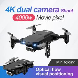 Drones 2022 New Mini S66 Drone 4K HD Dual Camera WIFI FPV Drone Altitude Hold Foldabl RC Quadcopter Professional Helicopter Toys Gifts