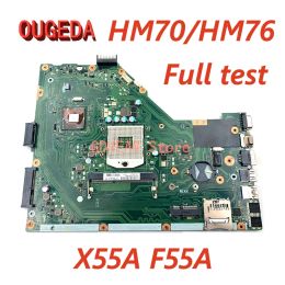 Motherboard OUGEDA 60NBHMB1100 Laptop Motherboard For ASUS X55A F55A REV 2.2/2.1 PGA 989 SJTNV HM70/HM76 Notebook Main board full test