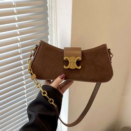 Leather Handbag Designer Sells New Women's Bags at 50% Discount Womens New Bag High End Underarm Fashion Chain Single Shoulder Bags