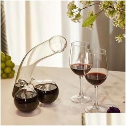 Wine Glasses Unique Whisky Decanter Funny Liquor Creative Glass Container Scotch Tequila Brandy Rum Bourbon Dispenser Bar Accessorie Dh16U