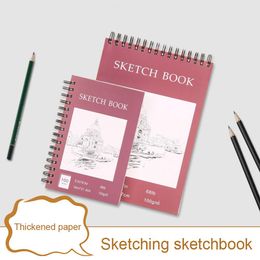 Sketch Book Spiral Wire Bound Hardcover Sketching Book 100 Sheets Acid Free Thick Paper Student Drawing Writing Sketchbook