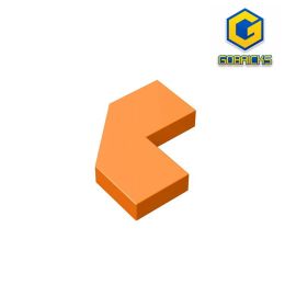 Gobricks GDS-1044 Tile, Modified Facet 2 x 2 Corner with Cut Corner compatible with 27263 pieces of children's DIY