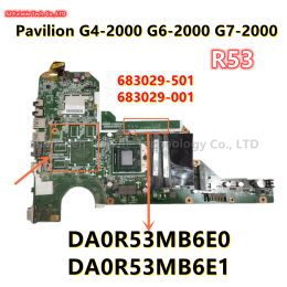 Motherboard 683029501 683029001 683030001 For HP Pavilion G42000 G62000 G72000 R53 Laptop Motherboard DA0R53MB6E0 DA0R53MB6E R53 MB