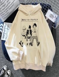 Men039s Hoodies Sweatshirts Japanese Anime My Hero Academia Men Kawaii Cartoon Bakugou Dabi Tops Unisex So Todoroki Male Drop9705250