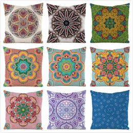 Pillow 45cm Ethnic Style Inimitated Silk Fabric Throw Covers Couch Cover Home Decorative Pillows Case