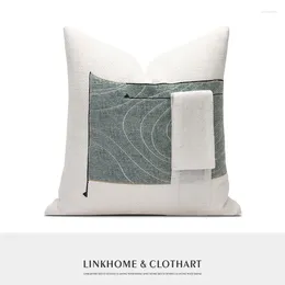Pillow Decorative Pillows For Sofa Cotton Patchwork Jacquard Waist Case Home Decor Nordic Luxury Outdoor S 45x45cm