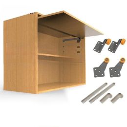 Hidden Plastic Flip-up Door Guide Rails Furniture Storage Cabinet Accessories Side-mounted Wheel Rubber Trough Slide Rail Track