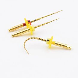 Dental Super Gold Pro Flexible Rotary Files Golden Heat Activated Endodontic Files Root Canal Tools For Dentist