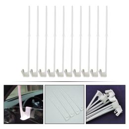10 Pcs Small Flag Car Flagpole Window Holder American Outdoor Truck Frag Support Vehicle Frame Metal Sign Bracket Plastic