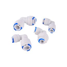 1/4" 3/8" OD Hose Tube Reverse Osmosis Aquarium Quick Fittings RO Water Elbow Straight Plastic Pipe Coupling Water Connector