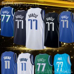 Jerseys Luka 77 Kyrie Doncic 11 White Irving 2 Men Youth Shirts Ed Basketball Shorts Fans Gifts Gift for Kids Boys New