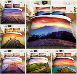 Bedding Sets 3D Printing Beautiful Scenery Series Comfortable Double Bedroom Set Duvet Cover Pillow Case Extra Large2045612