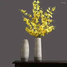 Vases Nordic Simple Large Mouth Vase Creative Simulation Flower Decoration Arrangement Dried Device Entrance Restaurant