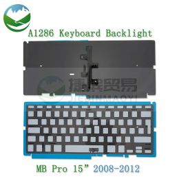 Keyboards New Laptop A1286 US UK Keyboard backlight For Apple Macbook Pro 15" Keyboard Back Light 2008 2009 2010 2011 2012 Year