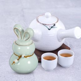 Storage Bottles Household Ceramic Tea Candy Jar Ceramics Food Containers With Lids