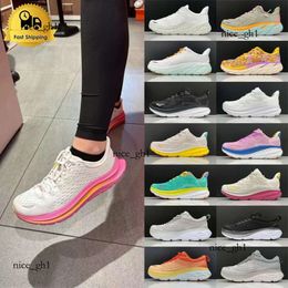 Big Size 12.5 36-47 Running Shoes For Women Bondi 8 Clifton 9 Kawana Mens Designer Shoes Athletic Road Shock Absorbing Sneakers Trail Trainer Gym 898