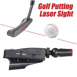 Golf Putter Laser Sight Adjustable Golf Putting Trainer Portable Golf Beginner Putting Training Improve Line Aids Corrector Tool